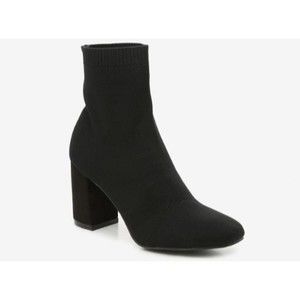 MIA Erika Fly Knit Booties Dress Boots Black From DSW & Nordstrom Rack Normcore